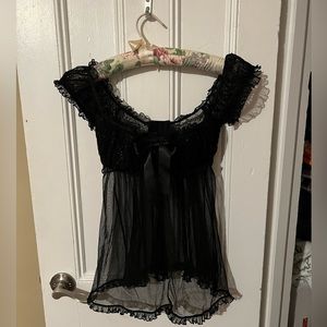 black lingerie top la senza